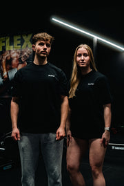 Oversized T-shirt Black/Grey