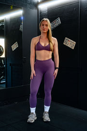 Legging midwaist - Grape