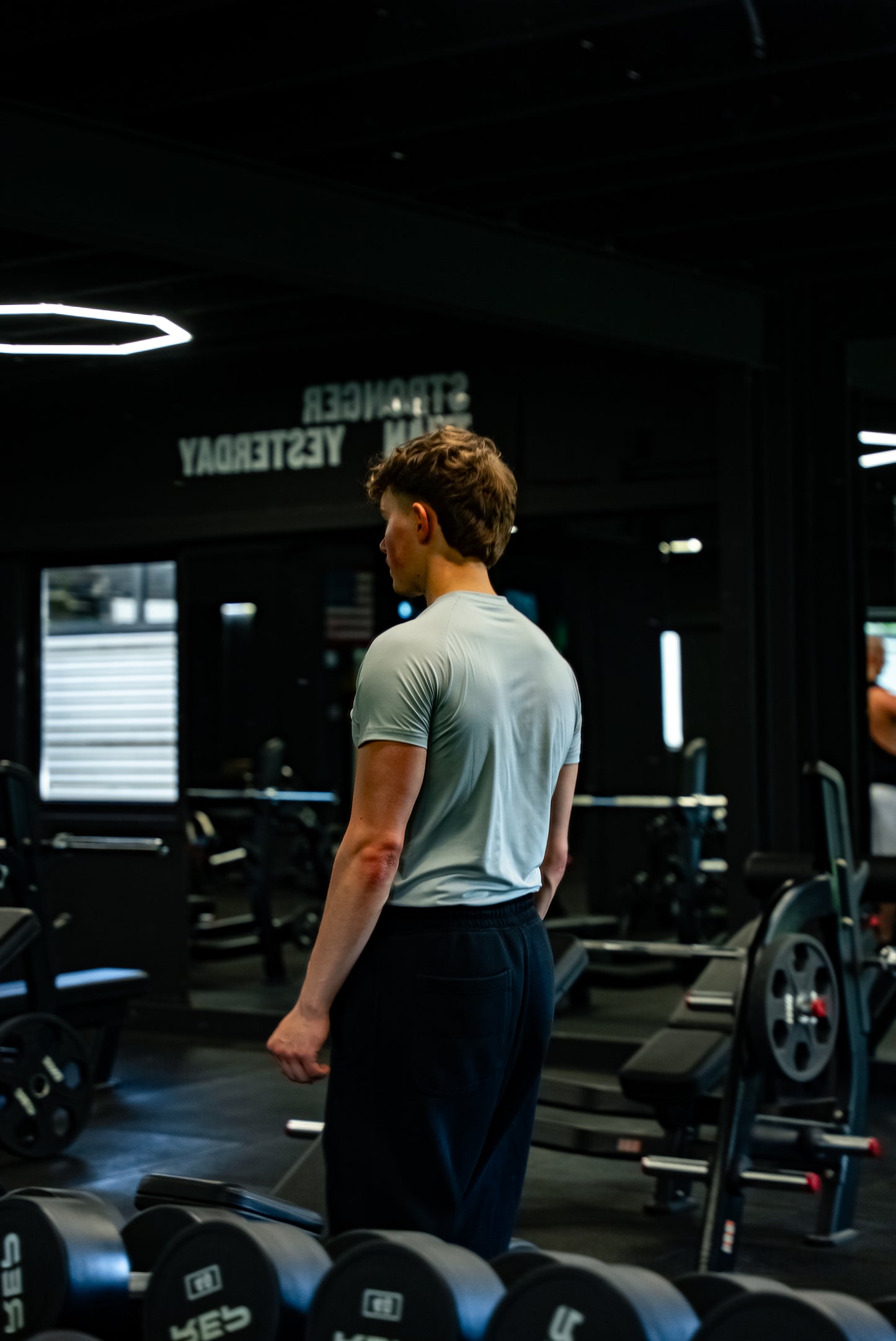 Compression Tee - White/Grey
