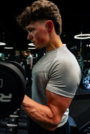 Compression Tee - White/Grey