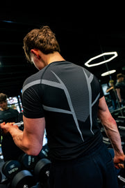 Compression Tee - Black/White