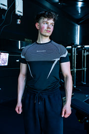 Compression Tee - Black/White