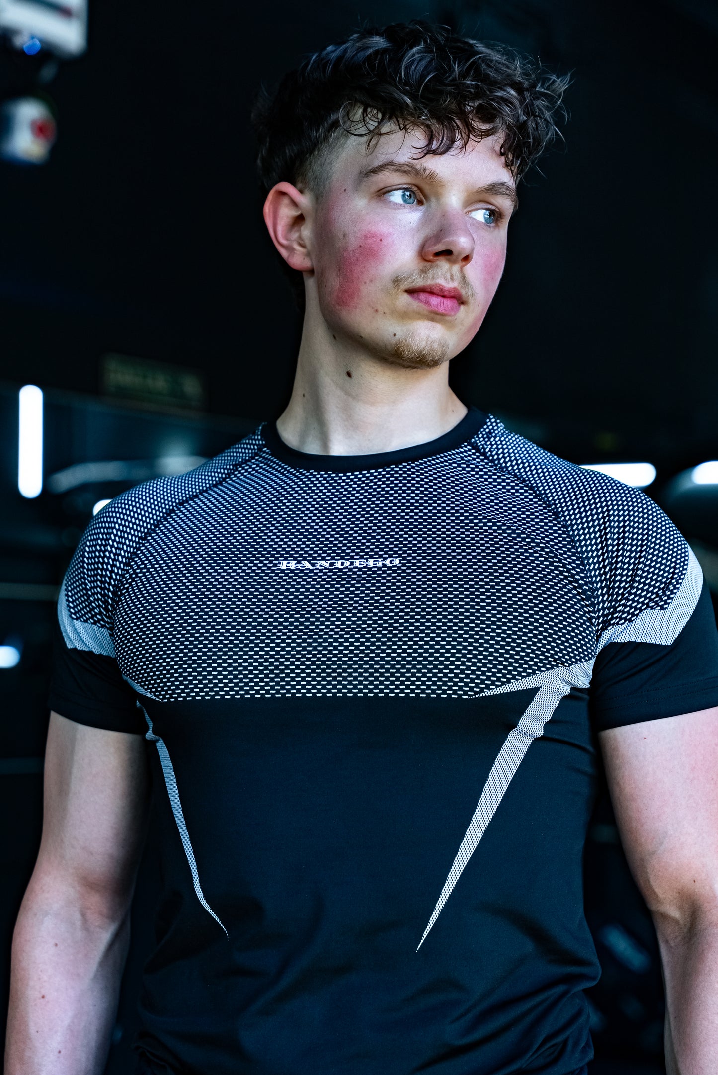 Compression Tee - Black/White