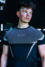 Compression Tee - Black/White